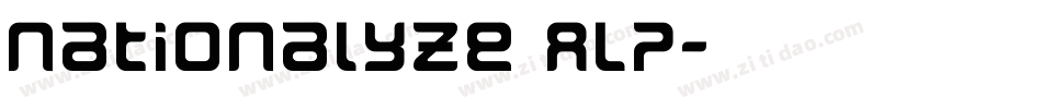 Nationalyze ALP字体转换